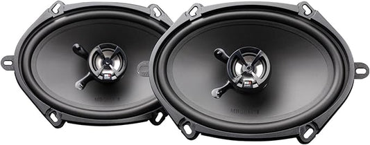 MB Quart Discus 5x7 & 6x8" 2 Way Car Audio Coaxial Speakers with Polypropylene Cones & Butyl Rubber Surrounds for Enhanced Quality, 100W, 88 dB, Pair