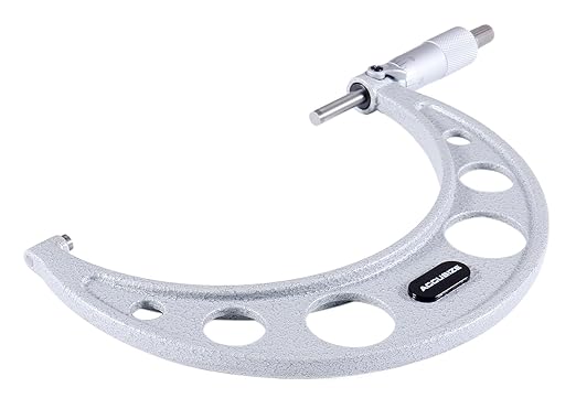 Accusize Industrial Tools 5-6'' by 0.0001'' Ultra-Precision Outside Micrometer, Eg00-0006 | 5-6", Ultra-Precision, Carbide Tipped, M-Type, Resolution 0.0001", Ratchet Friction Thimble, Solid Storage Case