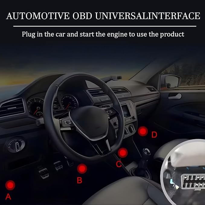 OBD2 Car Scanner Diagnostic Tool, V520 Vehicle OBDII Code Reader | Pc material, enhanced automotive fault code reader scanner accessories, universal for most vehicles after 1996