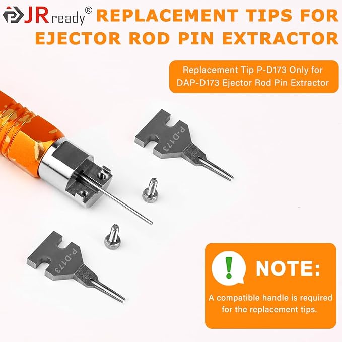 JRready Bundle with 3 Items: DAP-D173+ST5262 Pin Extractor+2PCS Replacement Tips for Mini-Fit Jr Extraction Tool (Equivalent to Molex 11-03-0044) Terminal Release Tool for PC Power Connectors