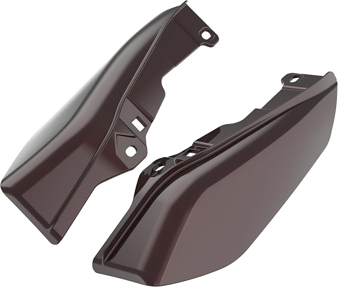 Color - Matched Mid Frame Air Deflectors Heat Shield, Perfectly Fit for Harley Touring Models 2009-2026 Midnight Crimson