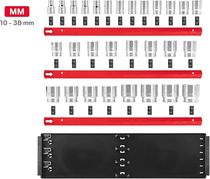 TEKTON 1/2 Inch Drive 6-Point Socket Set, 29-Piece | SHD92124