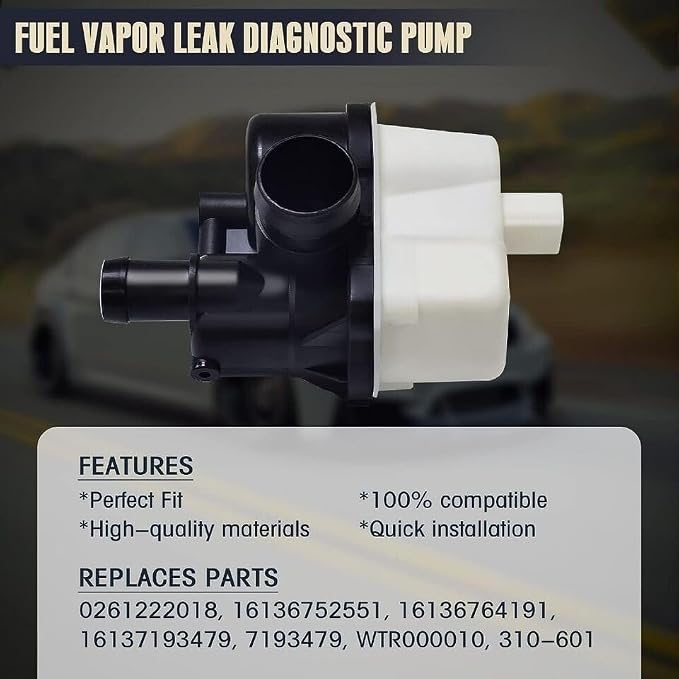 OEM Fuel Vapor Leak Detection Pump - Compatible with BMW 1/3/5/6/7/X/Z Series 0261222018, 16137193479 - Replacement for EVAP System