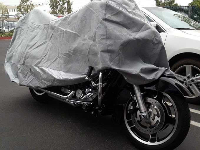 CarsCover Ultrashield Heavy Duty Waterproof Motorcycle Cover for Harley Davidson Touring Road Glide and Street Glide Bike HD Covers