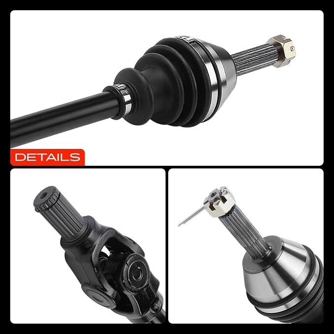 A-Premium Pair (2) Front CV Axle Shaft Assembly Compatible with Polaris Ranger 500 2002-2005, Series 10 and 11, Driver and Passenger Side, Replace# 1380178, 1380230