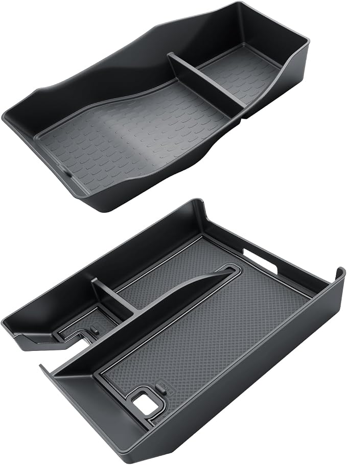 SKTU 2PCS for 2024-2026 Lincoln Nautilus Center Console Organizer for 2024-2026 Lincoln Nautilus (Premiere/Reserve/Black Label) Console Tray & Lower Console Tray 2024 2025 2026 Nautilus Accessories