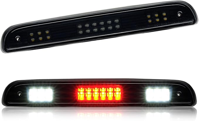 Third 3rd Brake Light LED for 1992-1997 Ford F150 F250 F350 Bronco, High Mount Rear Brake Lights Assembly, Waterproof Center Cab Lamp Stop Light