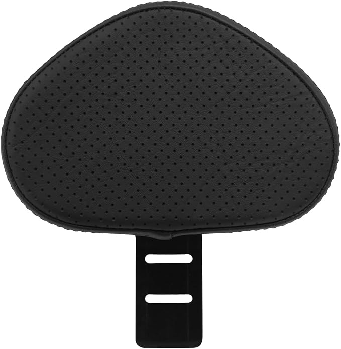 Motorcycles Driver Passenger Seat Cushion Pad One-Piece Seat Leather Pillion with Driver Backrest Fit for Harley Low Rider FXLR FXLRS Sport Glide FLSB 2018-Up (Black Stitching)