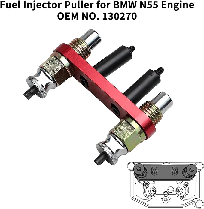 Fuel Injector Removal Install Tool Kit Compatible with BMW N20 N26 N43 N47 N51 N52 N53 N54 N55 N57 N63TU S63 Engine