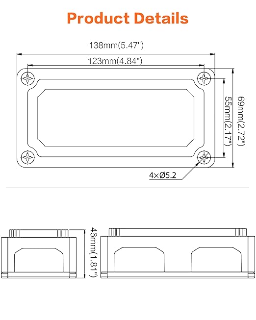 IZTOSS 300A Bus Bar DC12 24 48V Heavy Duty Waterproof Power Distribution Block with 4 x 3/8"(M10) Terminal Studs Battery Bus Bar for Automotive Marine RV Truck - Positive & Negative