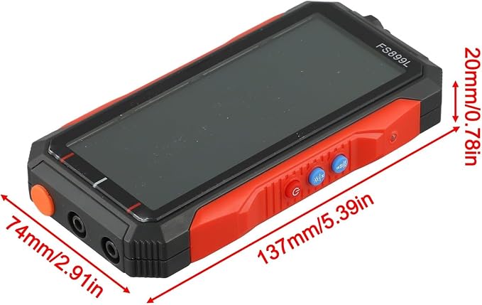 Digital Multimeter with USB Charging Capability Digital Multimeter Fully Automatic Digital-Display FS899L Color Screen for Accurate Electrical Measurements Including Voltage Current Readings(FS899L)
