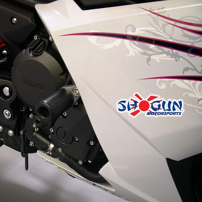 Shogun USA Made Yam FZ6R FZ6 R 2009 2010 2011 2012 2013 2014 2015 2016 2017 Black No Cut Frame Sliders - 750-6369