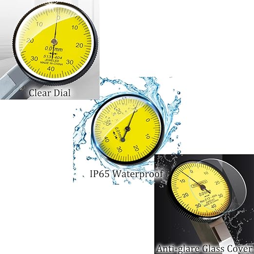 CNC Dial Test Indicator .0001 Test Indicator 1 4 Collet Aluminum 0 0.8Mm 0.01Mm Metric Dovetail Rails Dial Test Indicator Dial