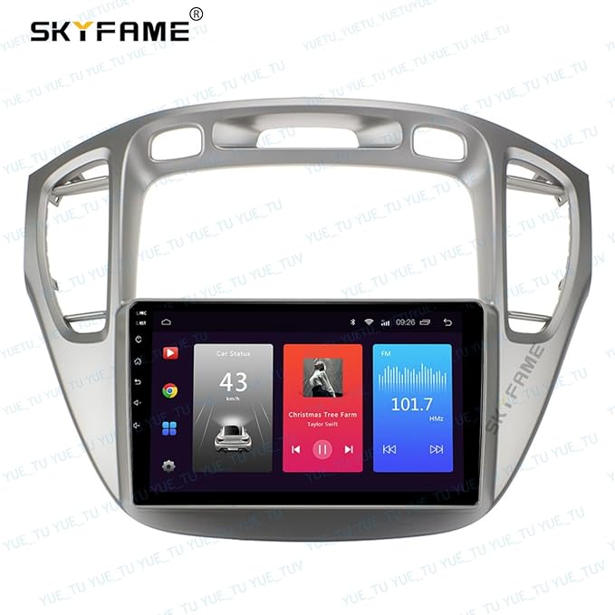 9inch 2DIN Installation Dash Kit fits for Toyota Highlander 2001-2007 Aftermarket Android Car Radio Stereo Mounting Fascia Panel