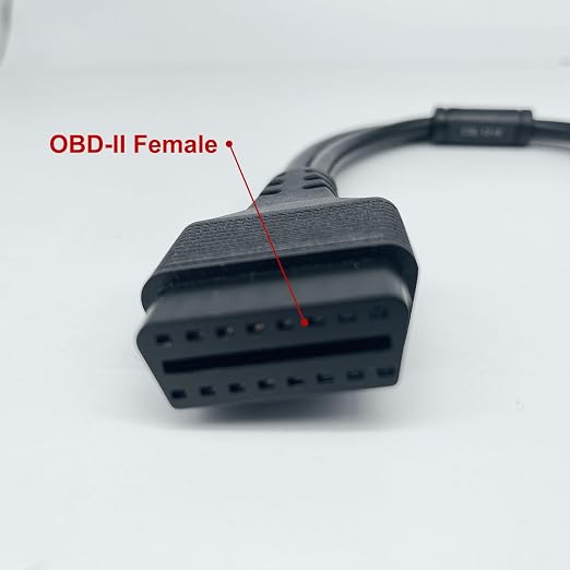 LAUNCH X431 CSL12+8 Original OBD2 Adapter Fit for Chrysler 12+8 Programming Cable Connector, FCA Bypass Gateway Protocol OBDII Cable - 14.8 inches/37.5 cm