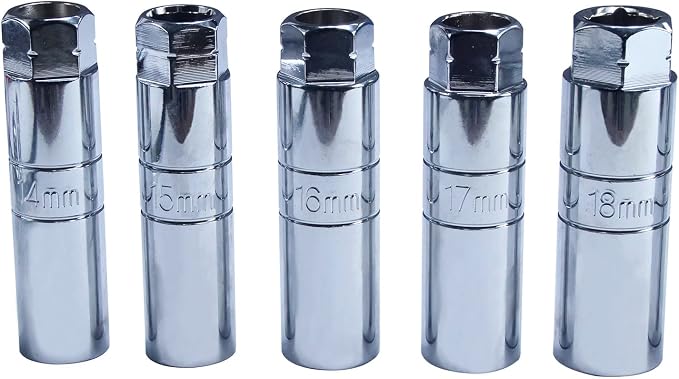43pc Shock Absorber Strut Nut Go-Thru Socket Set Kit Ratchet Steering Hub Suspension Shock Absorber Nut Removal Tool