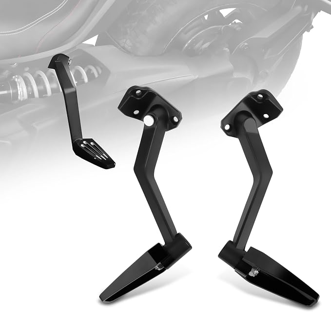 Aluminum Passenger Floorboards for Can-Am Ryker 600/900 / Rally/Sport Models 2019-2025 | Motorcycle Foot Pegs (MAX Mount #219400800 Required)