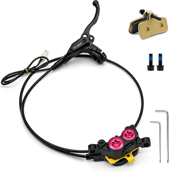 Front Hydraulic Brake Kit & Brake Caliper Master Cylinder Assembly for Surron Light Bee X Segway X160 X260 Talaria Sting MX3/R MX4/XXX Electric Dirt Bike Parts