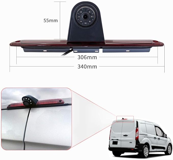 Car Brake Light Backup Camera for Mercedes-Benz Sprinter/VW Crafter Vans LED Light Parking