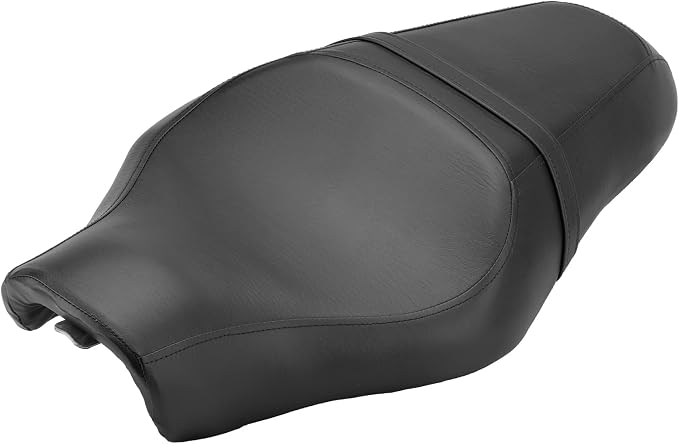 2-Up Driver Passenger Seat for Harley Sportster 883 1200 Black | 2004-2006 & 2010-2016 XL1200 XL883, Leather Cover, Front Rear Riding, Easy Direct Replacement, Waterproof and Dustproof