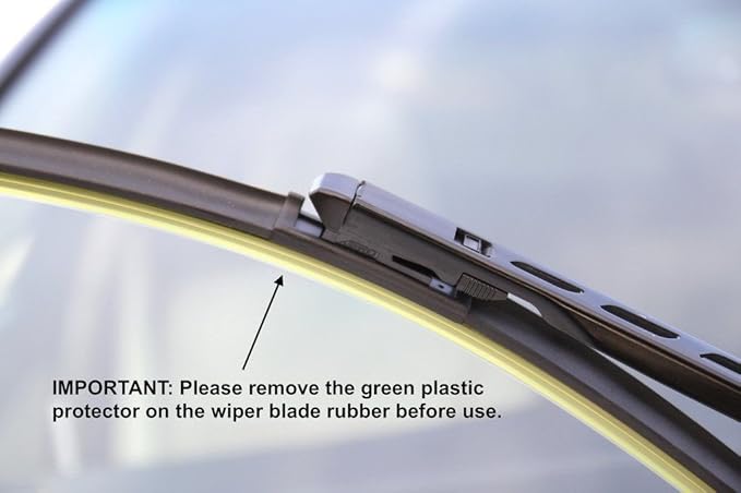 AERO Avenger 26"+19" Premium All-Season Windshield Wiper Blades with Extra Rubber Refills OEM Replacement for Audi S3 2020-2017 (Set of 2)
