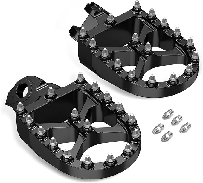 NICECNC Kickstand Foot Extension Pad & Puck + Wide Fat Forged Foot Pegs