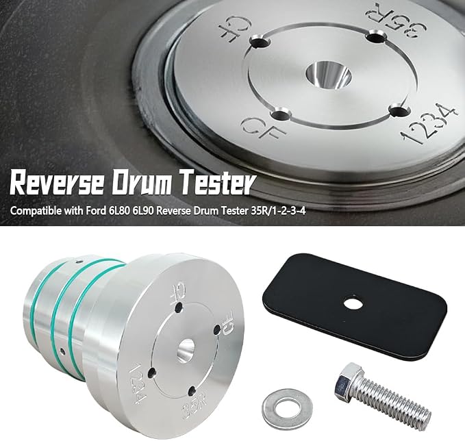 Reverse Drum Tester Fit for Ford LS 6L80 6L90 35R/1-2-3-4, Drum Testing Tool Checking Leaks and Cracks