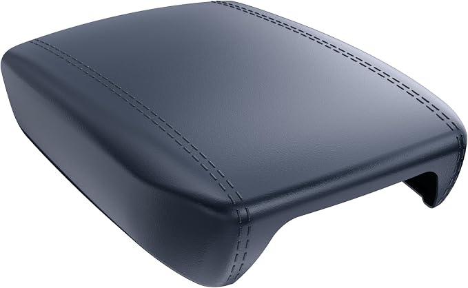 For 2023~2026 Chevy Colorado& GMC Canyon 2-in-1 Silicone Center Console Armrest Cover& Armrest Hidden Privacy Tray - [OEM Design& Friendly Liquid Silicone Rubber] - Thin Black