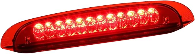 Third 3rd Brake Light LED for 1998-2001 Ford Explorer, High Mount Rear Brake Lights Assembly for 98-01 Explorer, Waterproof Center Cab Lamp Stop Light (Red)