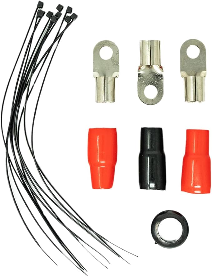 SoundBox PCK0, 0 Gauge Amp Kit Complete Amplifier Install Wiring Cables - 7500W