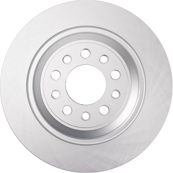 TRQ Rear Brake Rotor Set G Coated Solid Compatible with 2014-2023 Jeep Cherokee