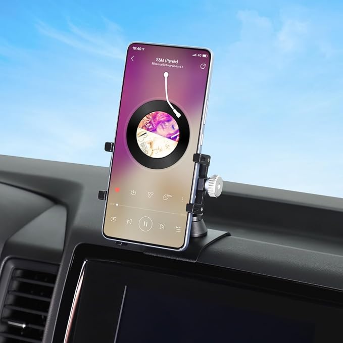 Aunginsy Car Phone Mount Compatible with Nissan Frontier 2022-2024 Center Console Phone Holder Dash Panel Mobile Phone Bracket Universal Cell Phone Navigation Stand Fit All Smart Phones Accessories