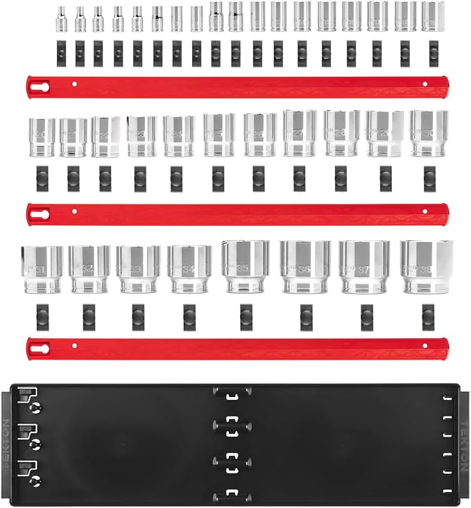 TEKTON 1/4, 3/8, 1/2 Inch Drive 6-Point Socket Set, 37-Piece | SHD99206