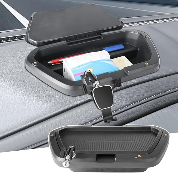 Car Phone Holder Center Console Organizer For Chevrolet Silverado 1500 2019-2026，2500HD 3500HD 2020-2026，GMC Sierra 1500 2019-2026【7" 8" Screen】Auto Accessories Interior Decoration Cell Mount case