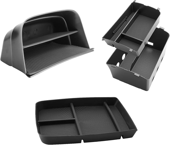 LUWU Center Console Organizer Compatible with 2026 Hyundai Palisade Calligraphy Accessories Palisade Armrest Console Organizer & Under Screen Storage Tray & Lower Storage Tray 4PCS (ONLY for 7-Seat)