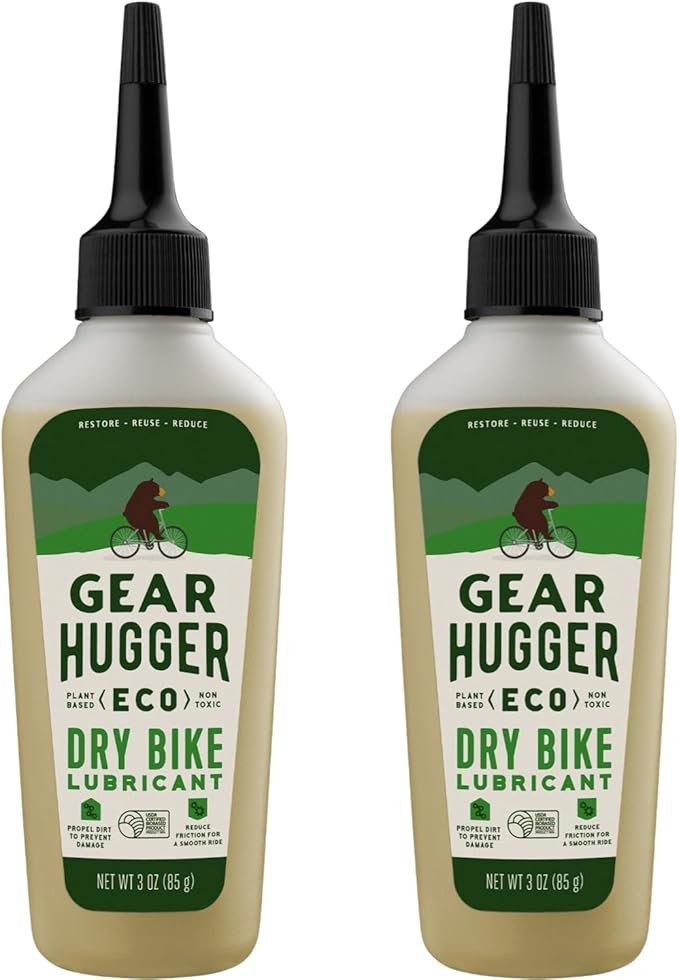 Gear Hugger - Dry Lube and Degreaser - Eco-Friendly & Long-Lasting Bike Chain Cleaner – Plant-Based Bike Lubricant, No Petroleum, No PTFE