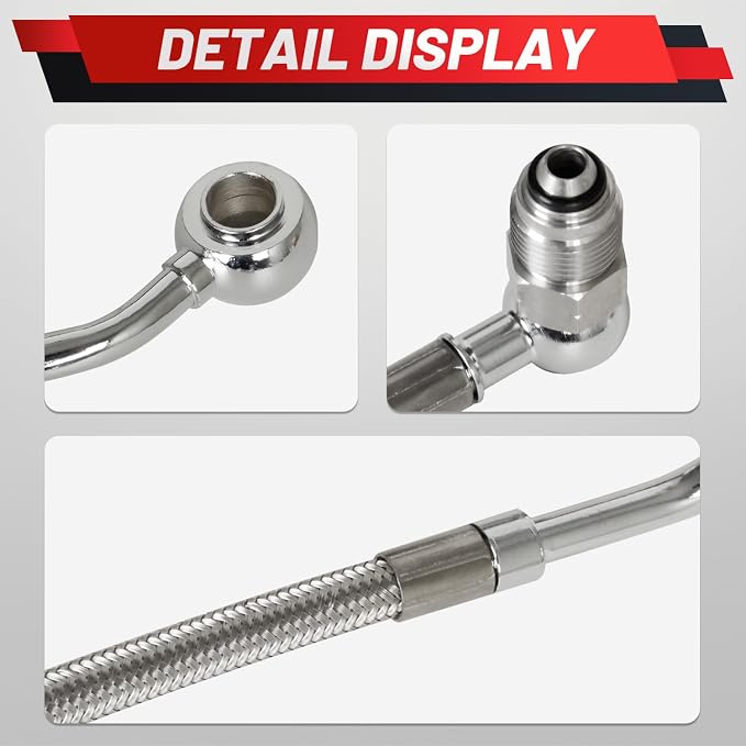 HDFL005 Upgraded Fuel Injection Lines Compatible with Harley-Davidson 1995 1996 1997 1998 1999 Electra Glide Road King Road Glide Replace HDFL-005