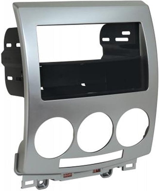 Scosche MA1538B Compatible with 2006-10 Mazda 5 ISO Double DIN & DIN+Pocket Dash Kit Black