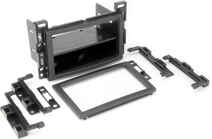 Scosche ICGM10BN Complete Double/Single DIN Stereo Installation Kit for Select Non-Amplified 2006-17 General Motors Vehicles - No Steering Wheel Remote - See Fit Guide in Images to Verify Your Vehicle