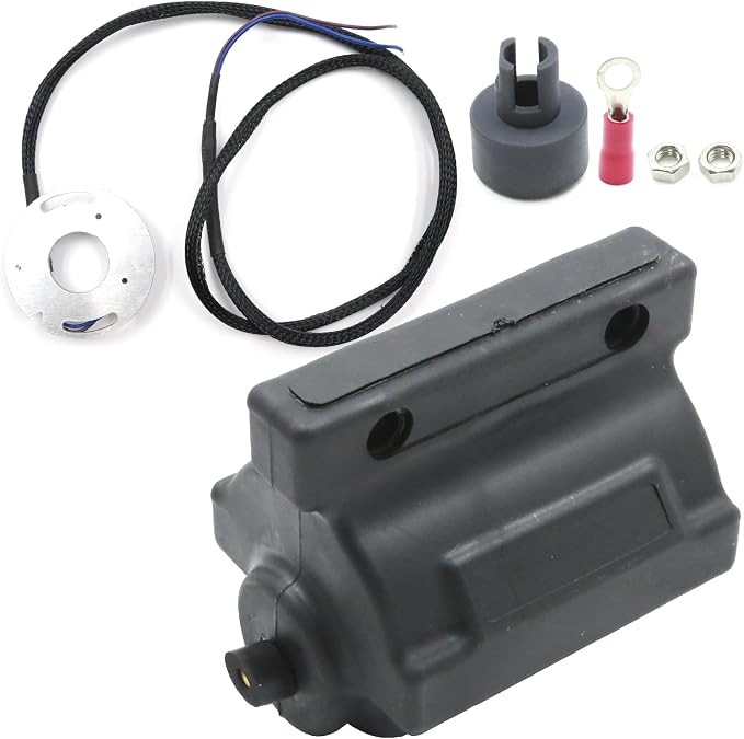 Saihisday DSK6-1 Ignition Coil Kit, Replacement for Harley Sportster 883 1971-2003 Harley Big Twin 1970-1999, Replaces DC7-1