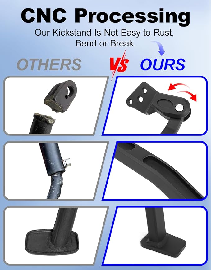 Stand Kickstand Compatible with YZ250F YZ450F 2014-2025 | Fit for YZ 250F YZ 450F Side Stand Footpad Dirt Bike Foot Support Kick Stand Sidestand