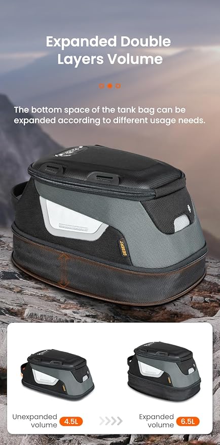 Loboo Tank Bag Ring Quick Disassembly And Non-Contact With The Paint Surface Of The Fuel Tank Will Not Damage The Paint Surface, Compatible With Kawasaki Versys 650 1000 Z1000 Z 900 RS