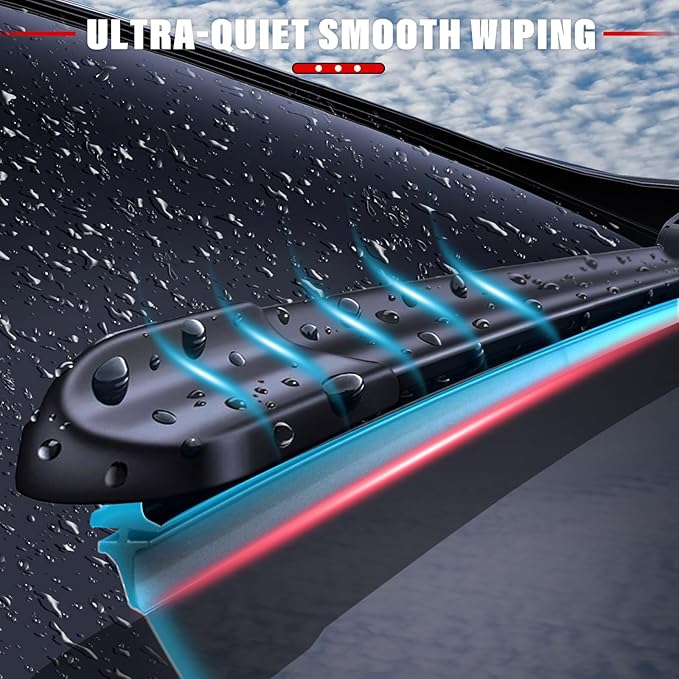 Windshield Wiper Blades Replacement for Acura MDX 2007 2008 2009 2010 2011 2012 2013 Original Factory Quality Front Rear Wipers Blade Set for Car - 26" 21" 12" (Piece of 3)