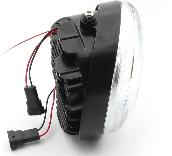 Chrome led Headlight with Angel Eye Replacement Fit for Harley Davidson vrod vrscf v-rod night special