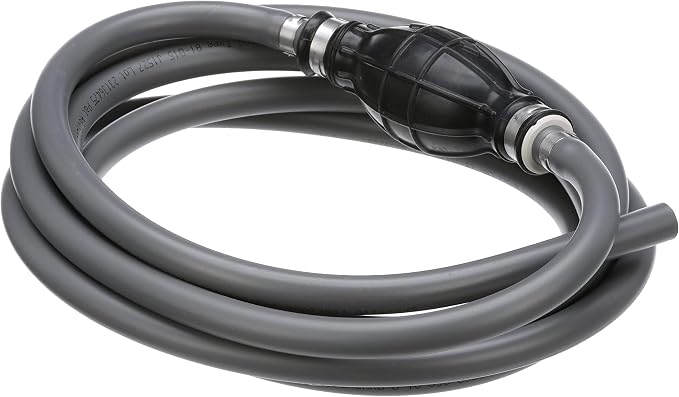 Attwood Universal Marine Fuel Line Kit, EPA Compliant, 12 Feet Long, 3/8-Inch Diameter Hose, includes Primer Bulb. (Fittings Not Included), 93812ULP7