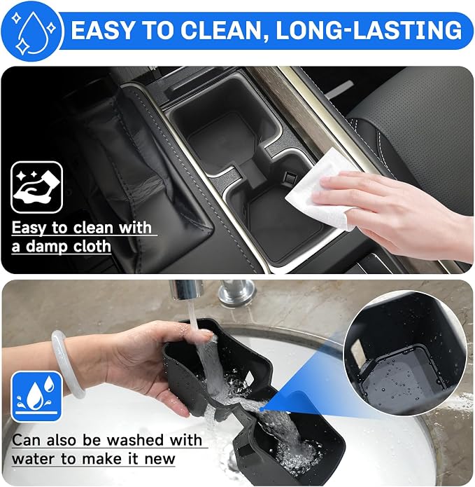 SXCY for 2024 2025 2026 Lexus GX550 Cup Holder Insert 2025 GX 550 Accessories TPE Cup Holder Limiter for 2025 2026 GX550 Console CupHolder Adapter Non-Slip Drink Stopper Drink Stabilizer
