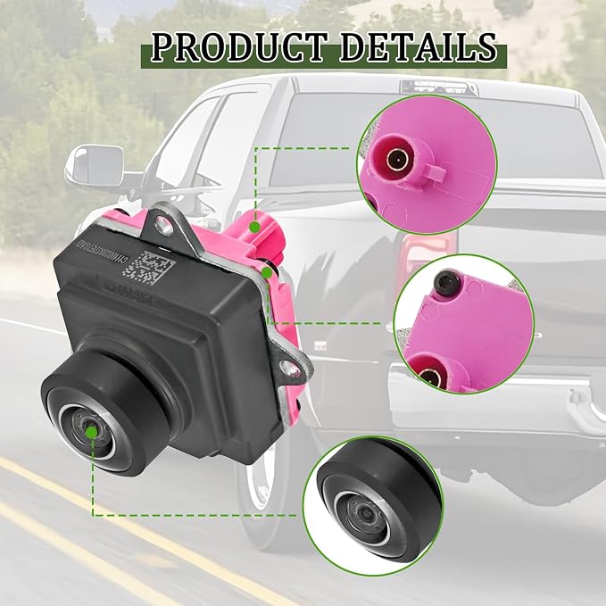 04672735AB 04672735AD Rear View Camera Compatible with Dodge Ram 2500 3500 6.4/6.7L 2019-2023,Reverse Backup Camera Assist Camera Reversing Camera