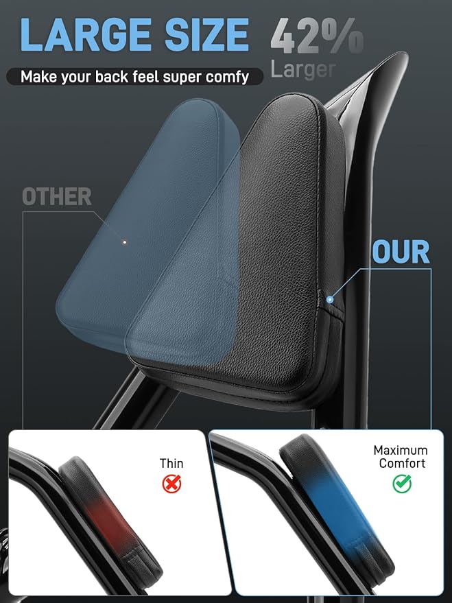 26" Motorcycle Sissy Bar Backrest, Detachable Passenger Backrest High-Strength Steel Sissy Bar Compatible with Harley Touring Street Road Glide Road King Street Glide 2009-2026
