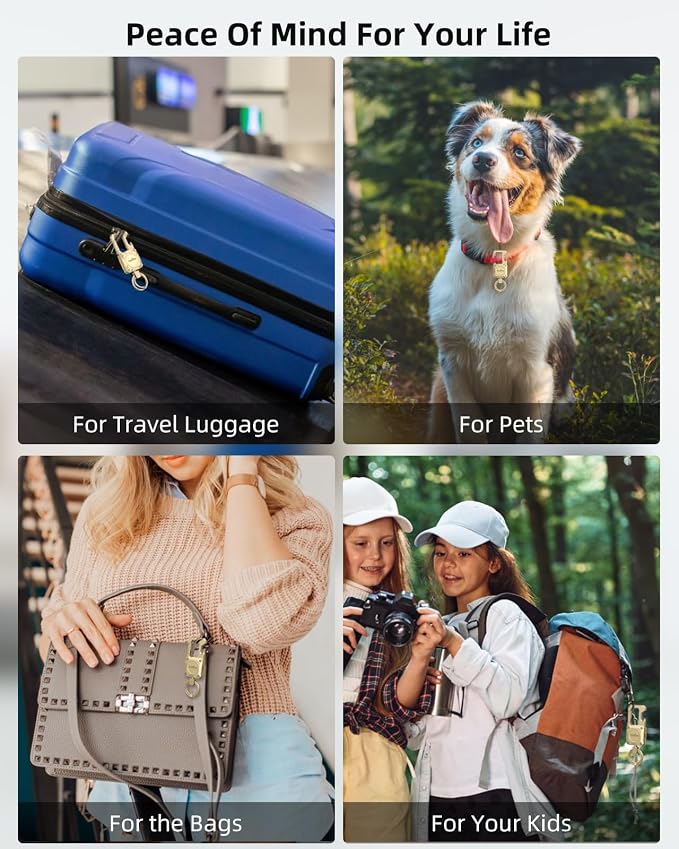 ExtreLife Keychain, Works with Apple Find My, Bottle Opener, Carabiner Car Key Chains with Gps Tracker