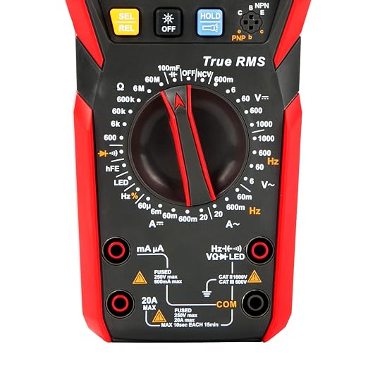 UNI-T Digital Multi Meter UT89XD 6000 Counts True RMS Sine Wave Measurement LED Test Auto Range AC DC Voltage Current Resistance Capacitance Frequency Duty Cycle Diode Continuity hFE Dual Range NCV